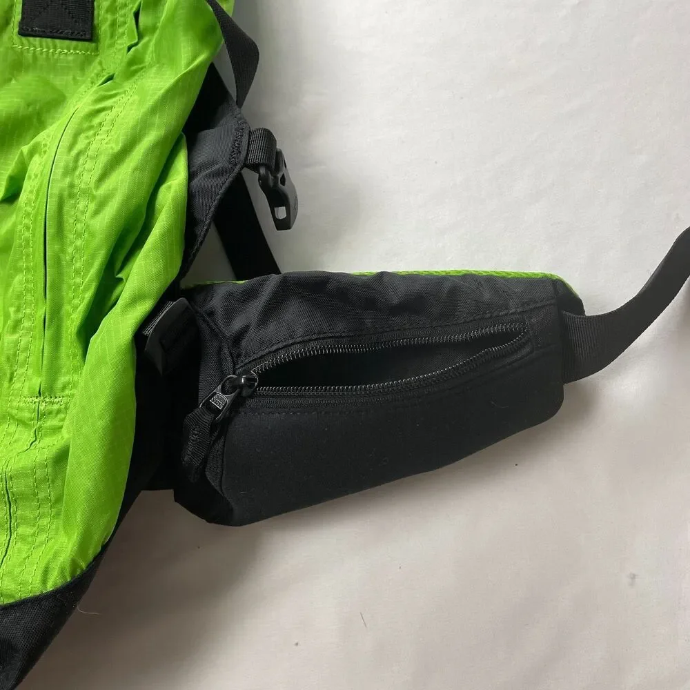 Gradient Mountaineering Trail Backpack Hiking Black Green Pockets Padded Straps